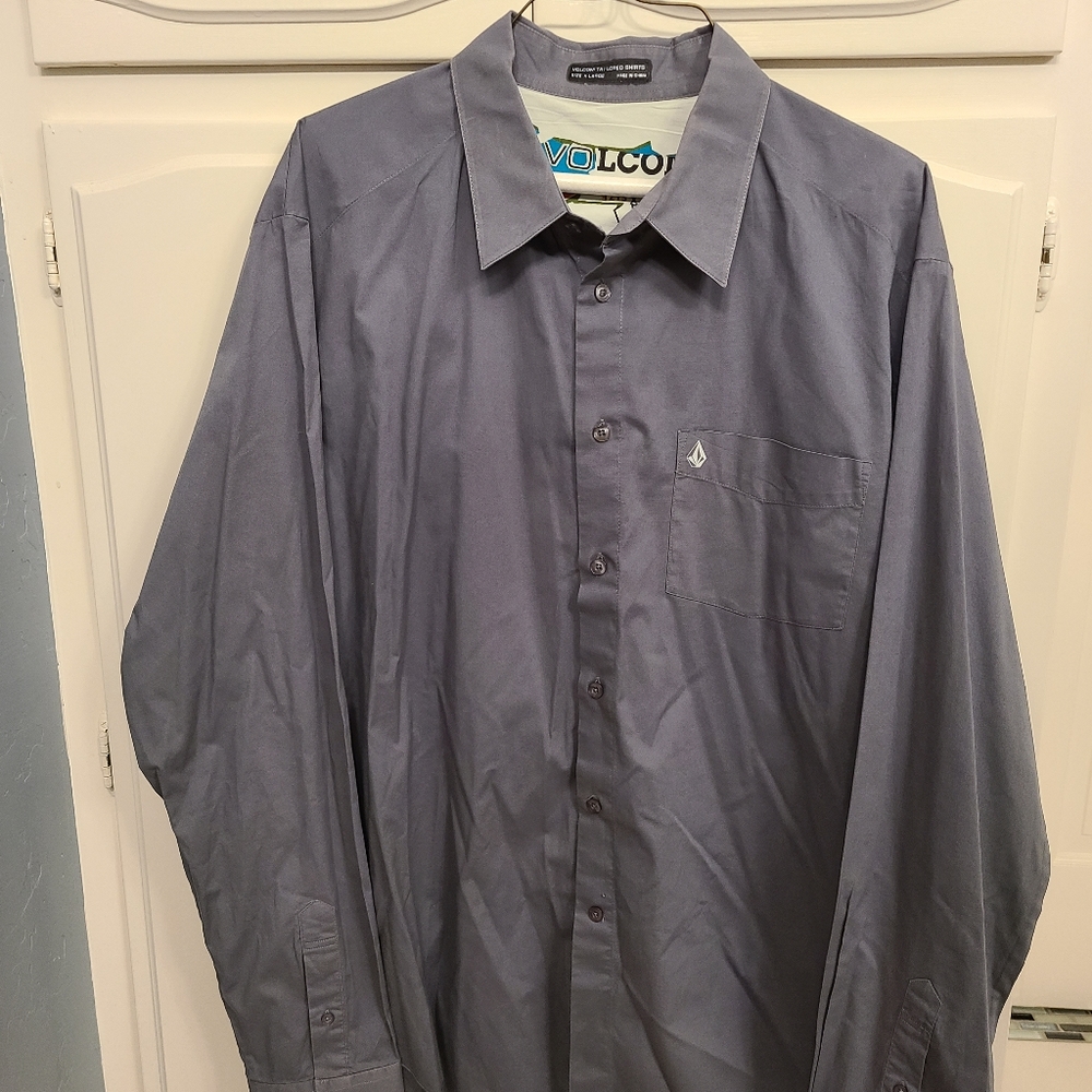 Volcom Tailored Long Sleeve Shirt Size XL